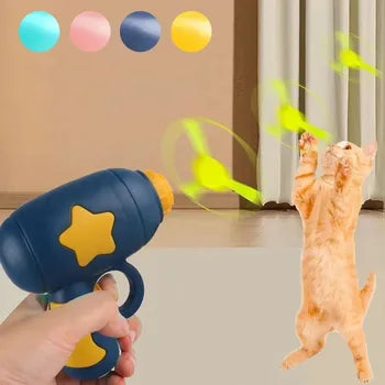 Interactive Cat Toy Set - 15 Flying Discs with Sound