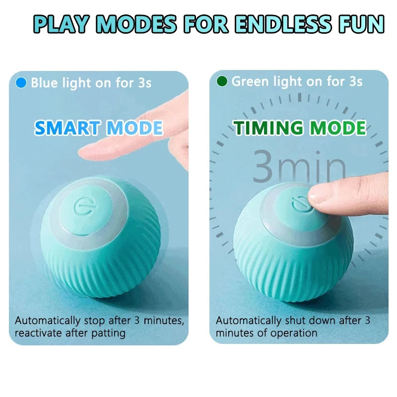 Smart Interactive Cat Ball - Automatic Rolling Magic Toy for Indoor Play