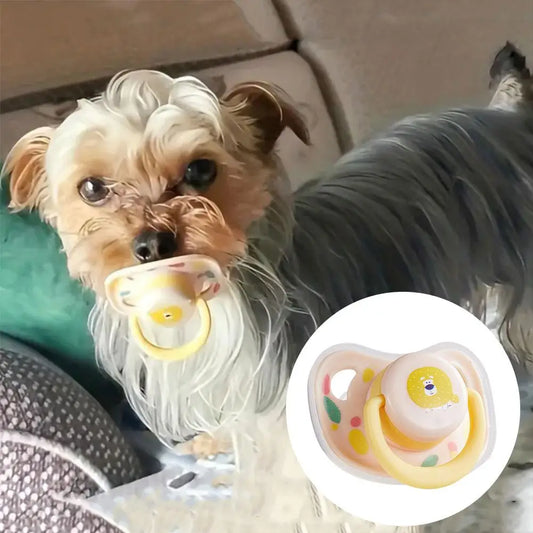 Silicone Pet Calming Pacifier & Chew Toy for Dogs & Cats